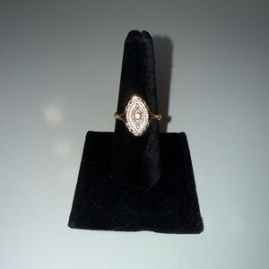 Gold tone cz ring